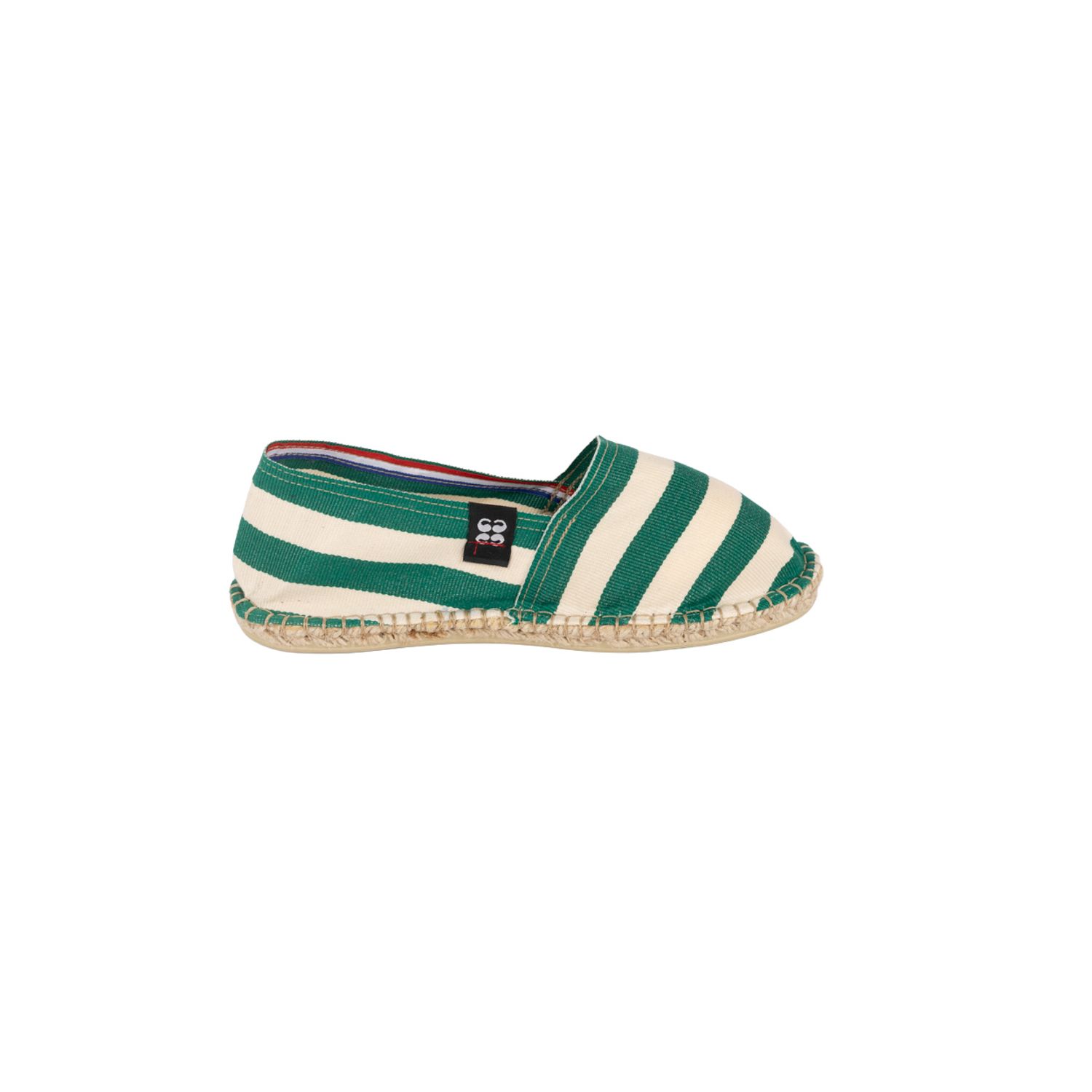 Espadrilles rayées BIARRITZ vertes