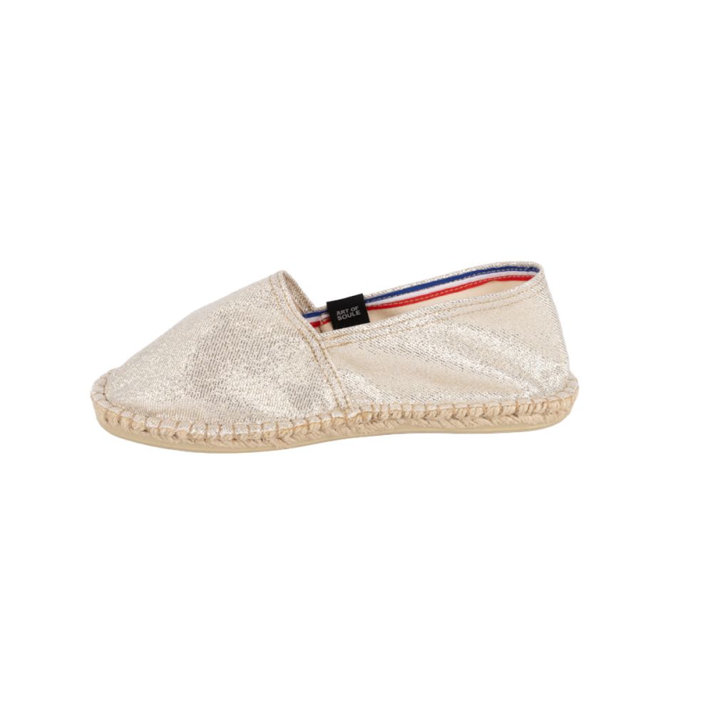 Espadrilles imprimées SHINY SILVER