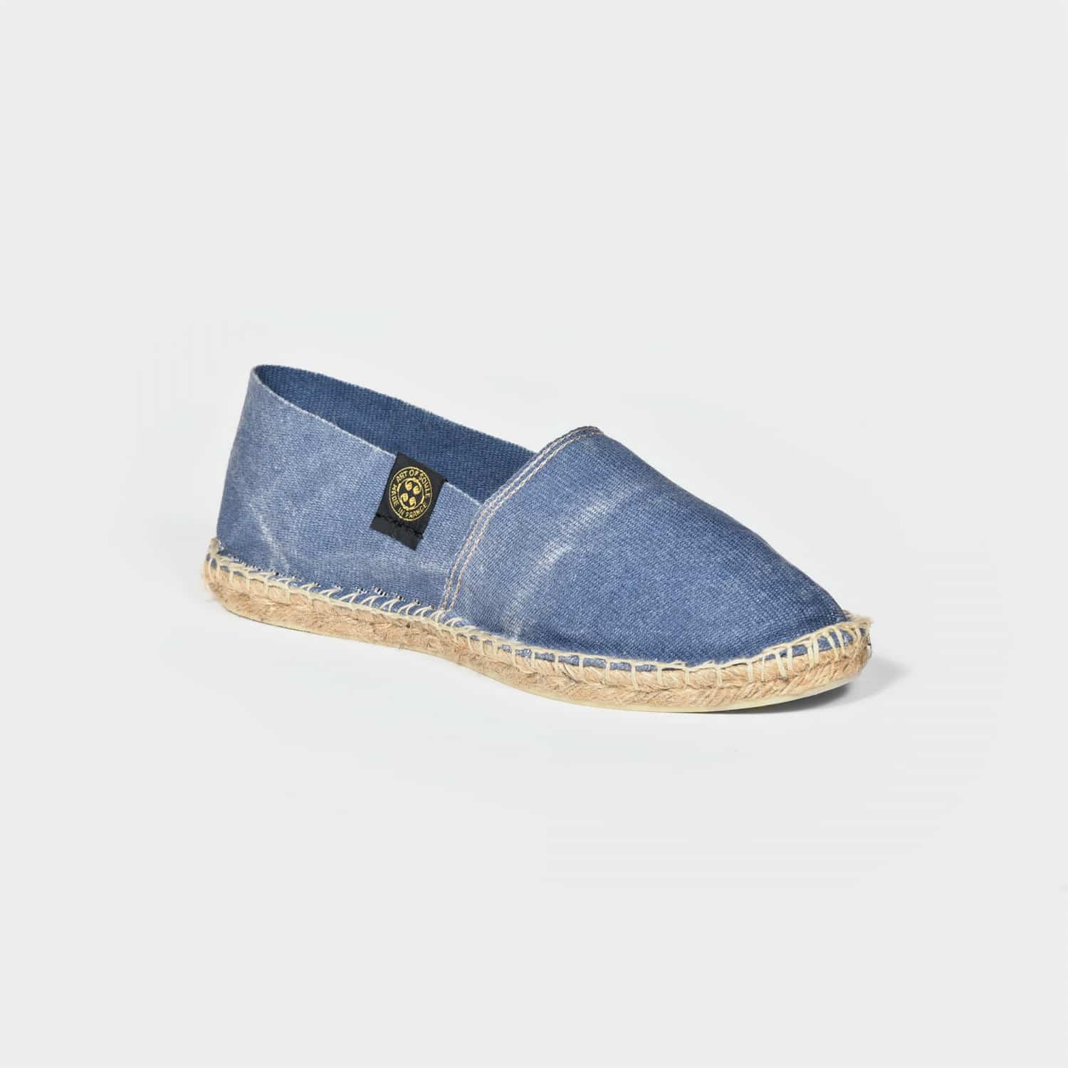 Espadrille Bicolore Rayée Melt Bleu Art Of Soule - Confort Et Style Vacances Unisexe
